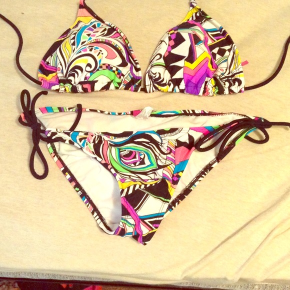 Tribal print swim suit
