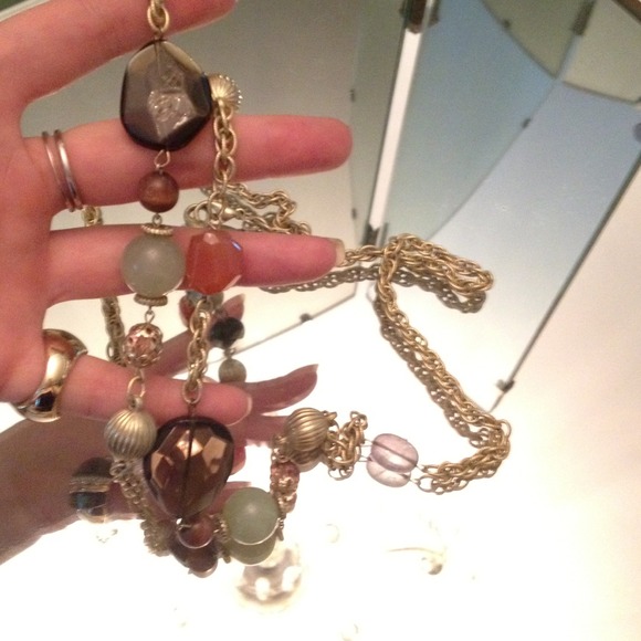 O.M.G. Gorg long necklace or belt ..gold jewels! main image 4