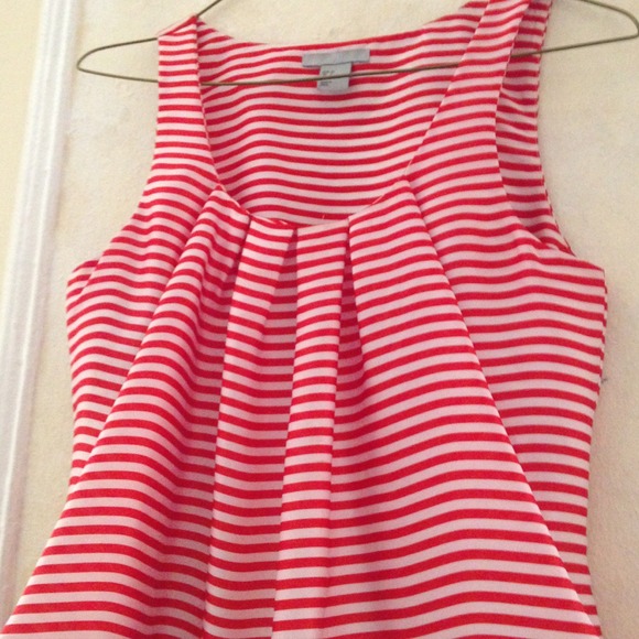 Bubble hem top perfect for that nautical look!