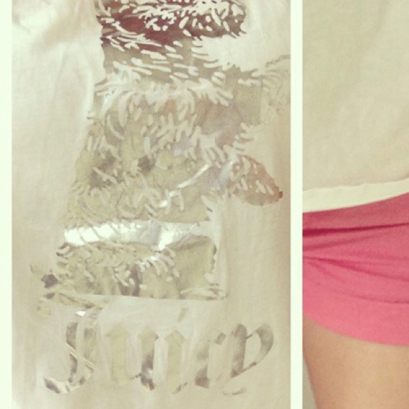 White juicy couture shirt.