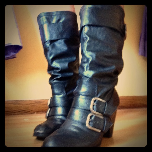 Women's 3 inch heel black boot