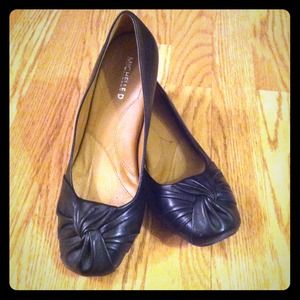 Michelle D black ballets, size 9, worn once