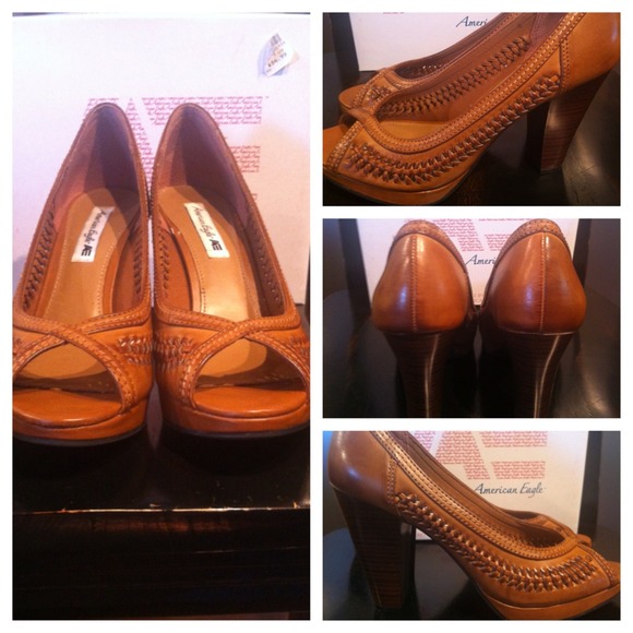 Brown Holton American Eagle Heels