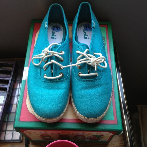 Keds aqua blue shoes - Picture 2 of 4