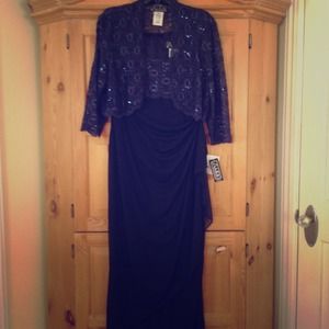 2pc formal dress and jacket perfect MOB dress