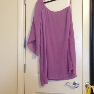 Lilac One Shoulder Party Dress