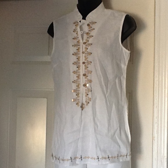 Saint Tropez West Dresses & Skirts - 😷SALE😷100% White linen trousers suit now $15