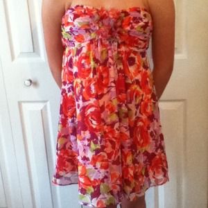 Summer floral print dress