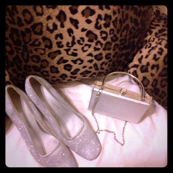 Shimmery Silver Pumps