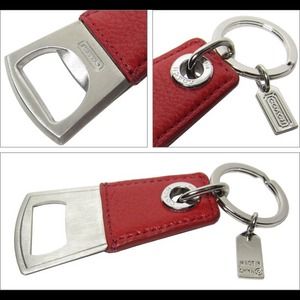 NWT coach bottle opener keychain ring