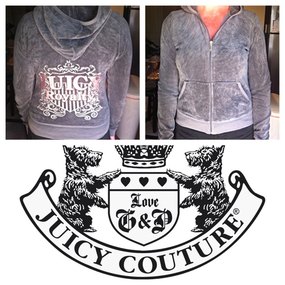 🌺Juicy Couture Grey Zip up Hoodie🌺