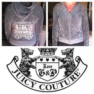 🌺Juicy Couture Grey Zip up Hoodie🌺