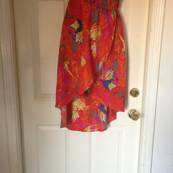 💥SOLD💥Vibrant one shoulder dress - Picture 3 of 4