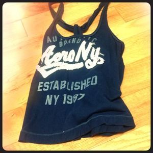 Blue Aeropostle Cropped Tank