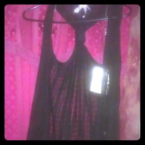 Sheer black cardigan