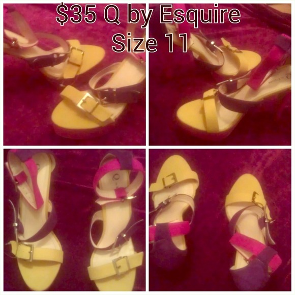 Colorful strappy sandals