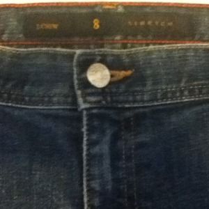 Jcrew faded blue stretch denim