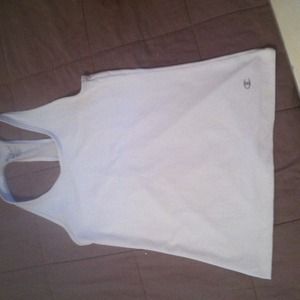 White Champion work out tank