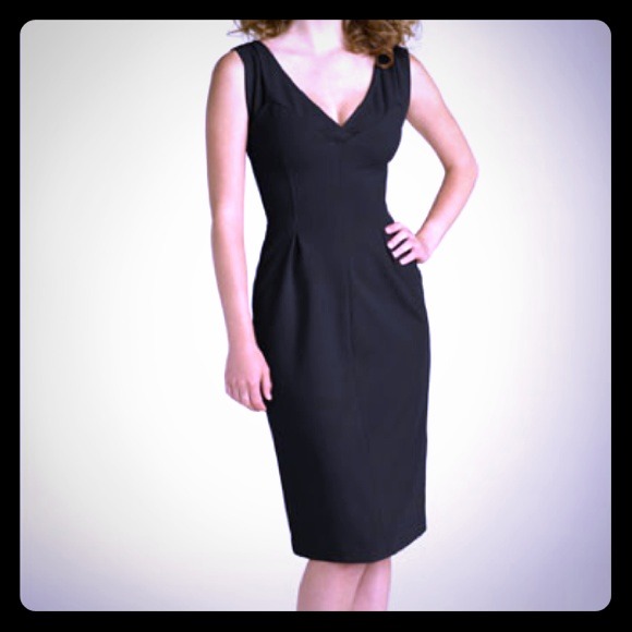 LIKE NEW- DVF dark navy Duke dress