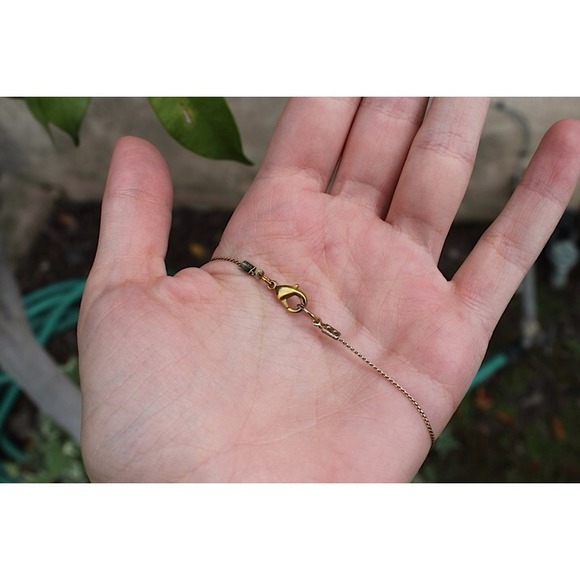 Maroon & Gold Beaded Necklace - Picture 3 of 3