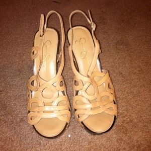 🎉Like New🎉JS Tan Platform Heels