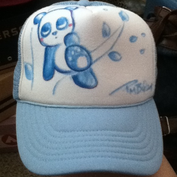ON HOLD! NEW panda art snapback