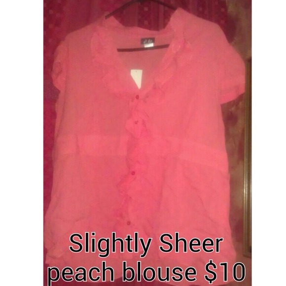 Peach blouse