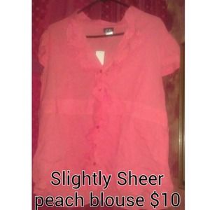 Peach blouse
