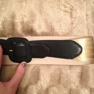 SOLD -- Satin and Black Cole Hann Belt