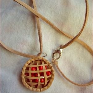 Cherry pie necklace