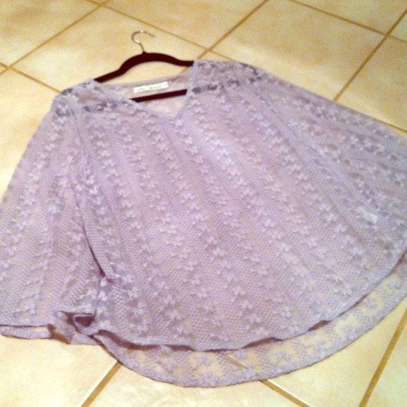 Lace poncho