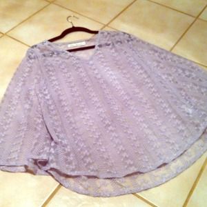 Lace poncho