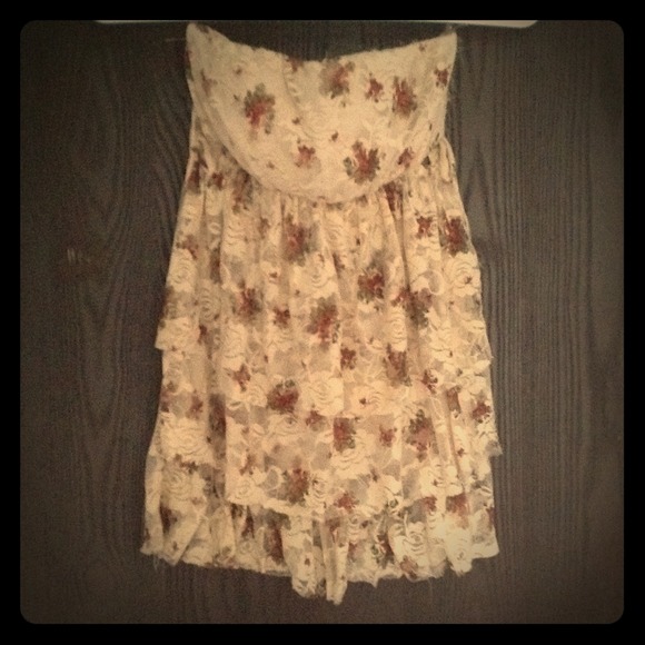 Long strapless top