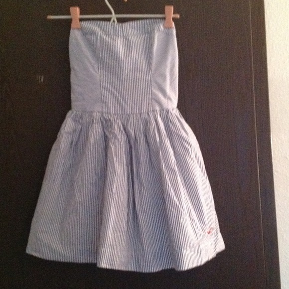 NWOT Blue and white striped dress