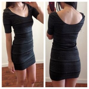 Black and grey dress