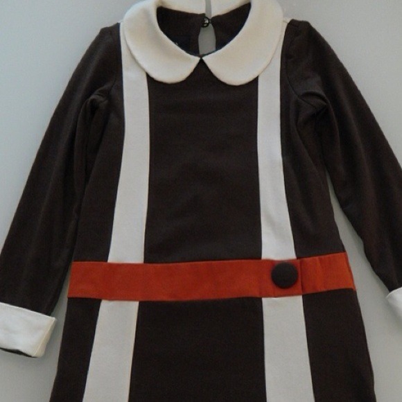 Lium brown girls dress sz 7, brand new, no tags.