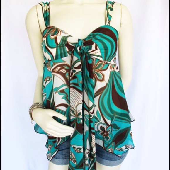 Flowy Floral Print Tank Top