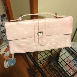 Pale pink oversized clutch bundle