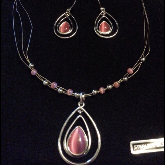 Lia Sophia pink & silver set