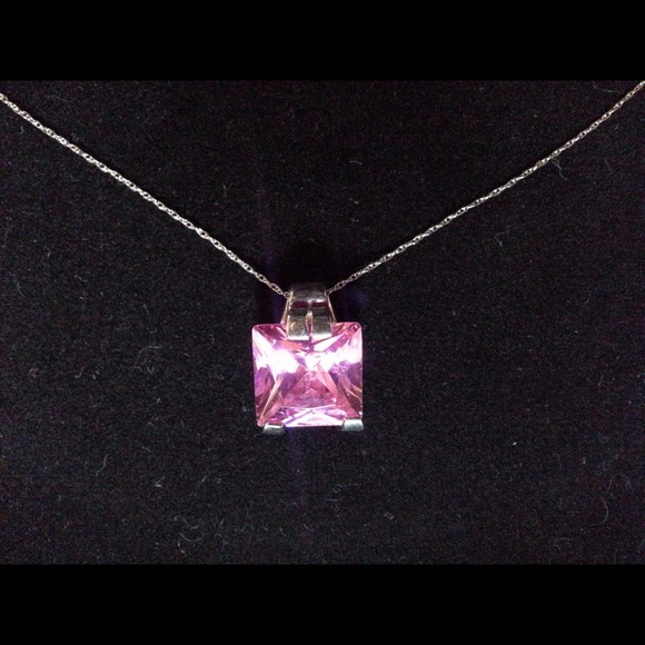 REDUCED Pink stone pendant
