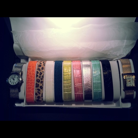 Gold & silver watch set