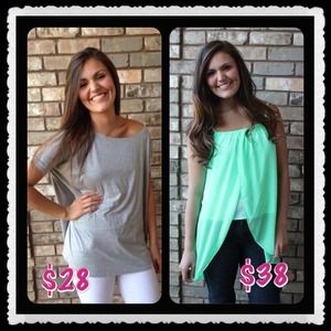 Cute shirt sleeve PIKO! Cute mint blouse! :)