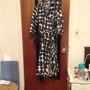 Cool vintage inspired Zara wrap dress