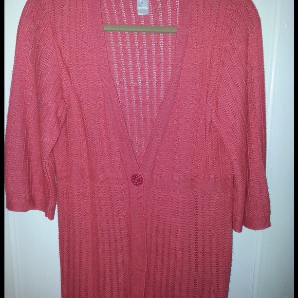 New Coral 3/4 sweater