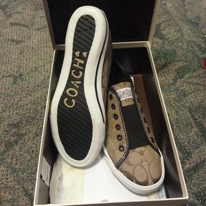 ✨✨SOLD✨✨.Coach slip on sneakers!
