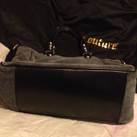 🚫SOLD🚫Juicy Couture Grey Velour bag - Picture 4 of 4