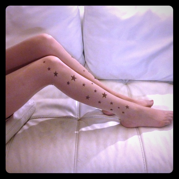 love Accessories - Cute tattoo tights with stars