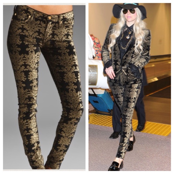 7FAM velvet brocade pants 🆕 ✨