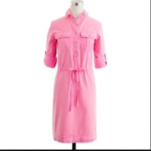 J. Crew garment-dyed drawstring dress