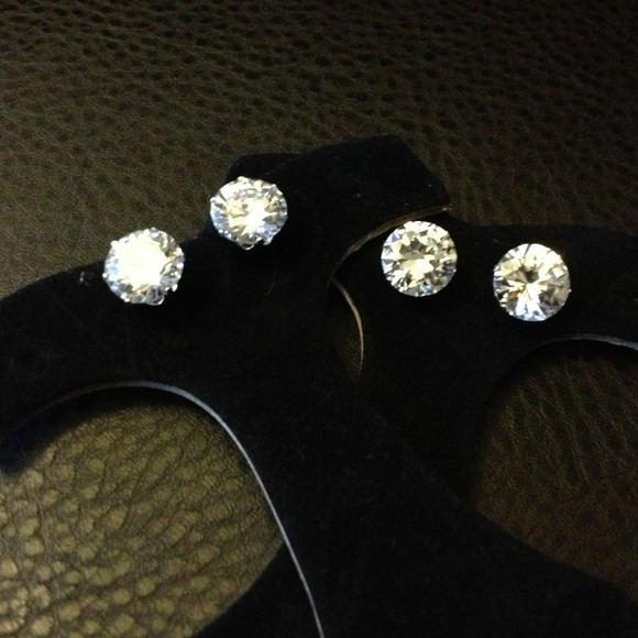 Sterling silver large studs